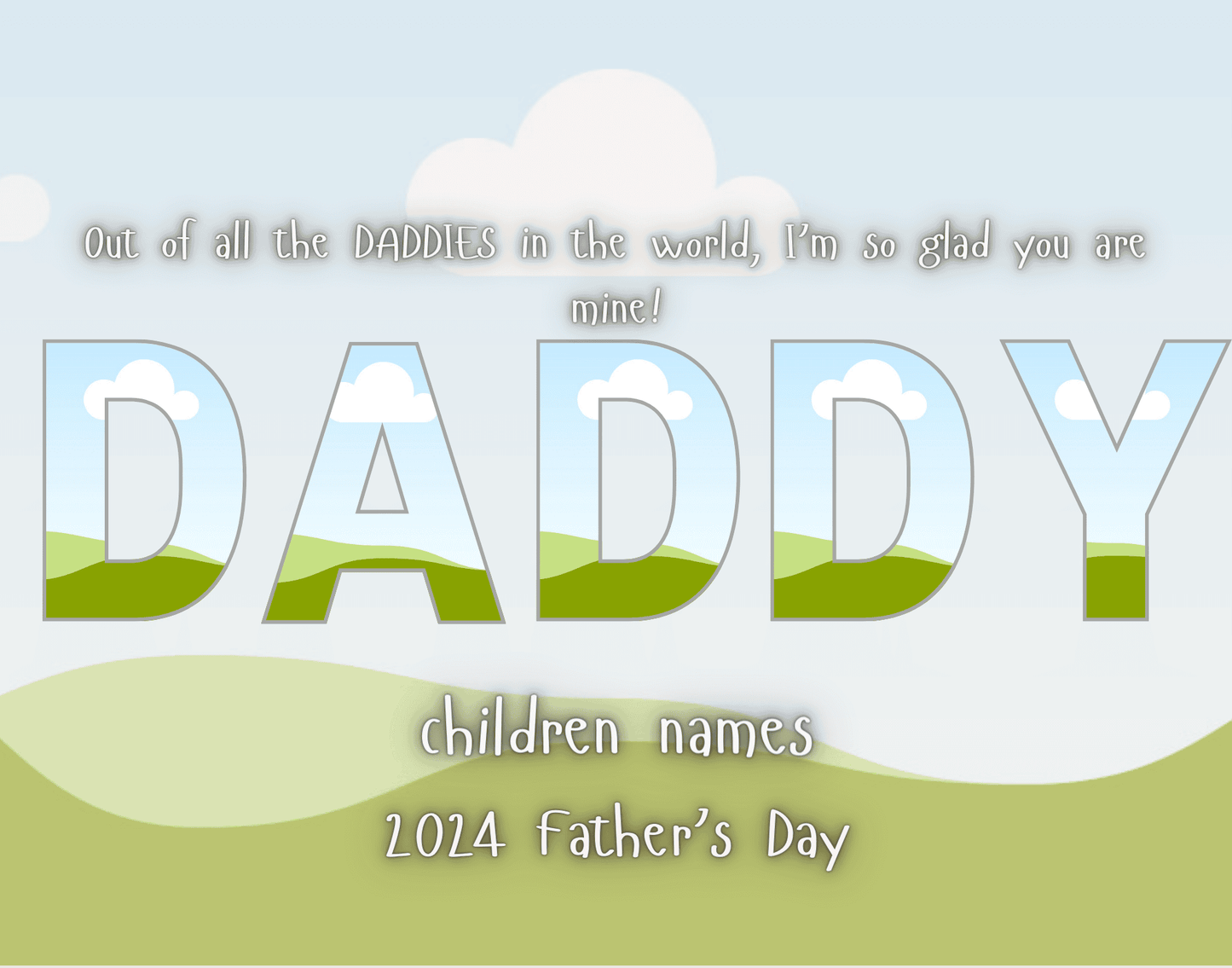 Fathers day template CANVA