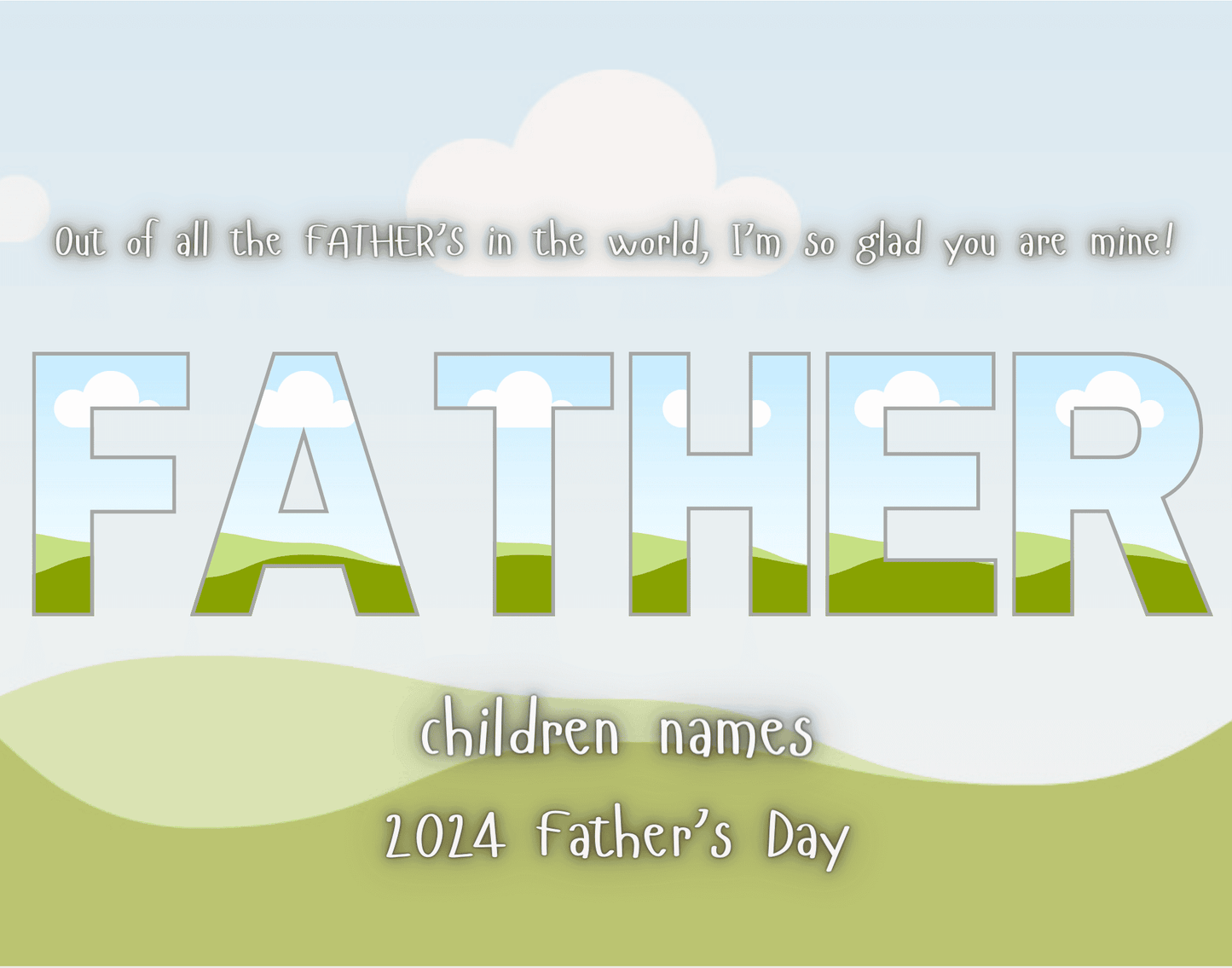 Fathers day template CANVA