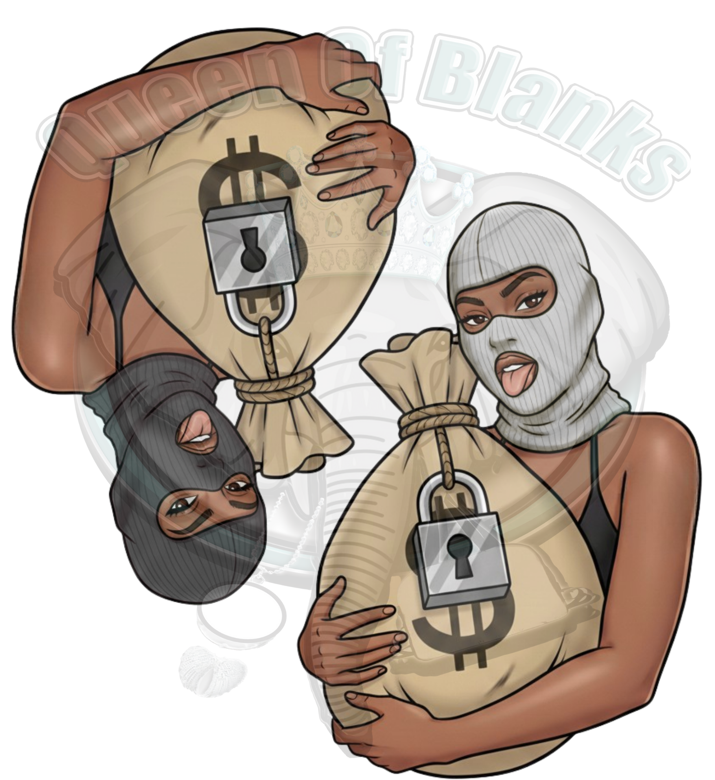 UVDTF PRINT MASKED GIRL