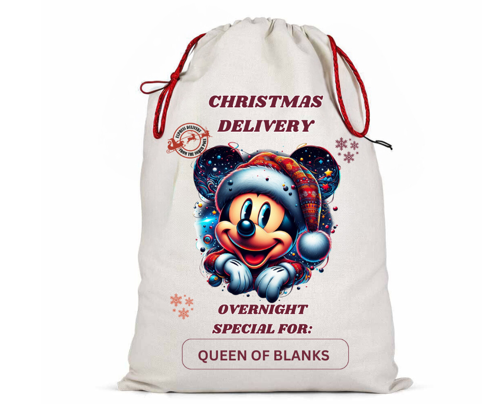 SUBLIMATION Santa Sacks