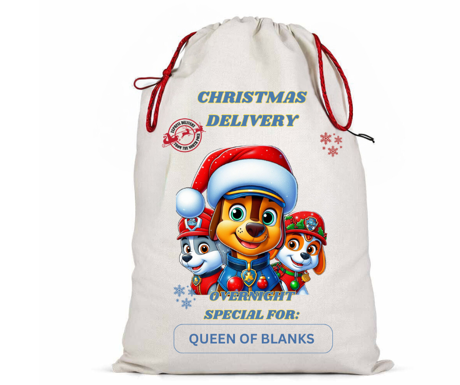 SUBLIMATION Santa Sacks