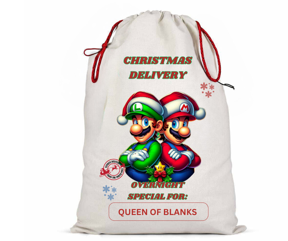 SUBLIMATION Santa Sacks