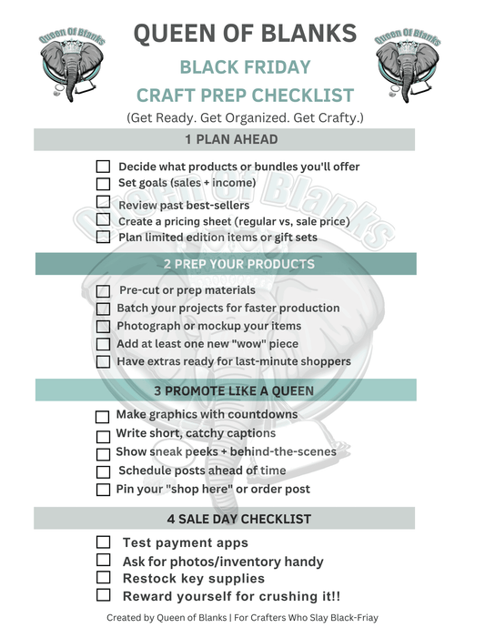 Black Friday Checklist