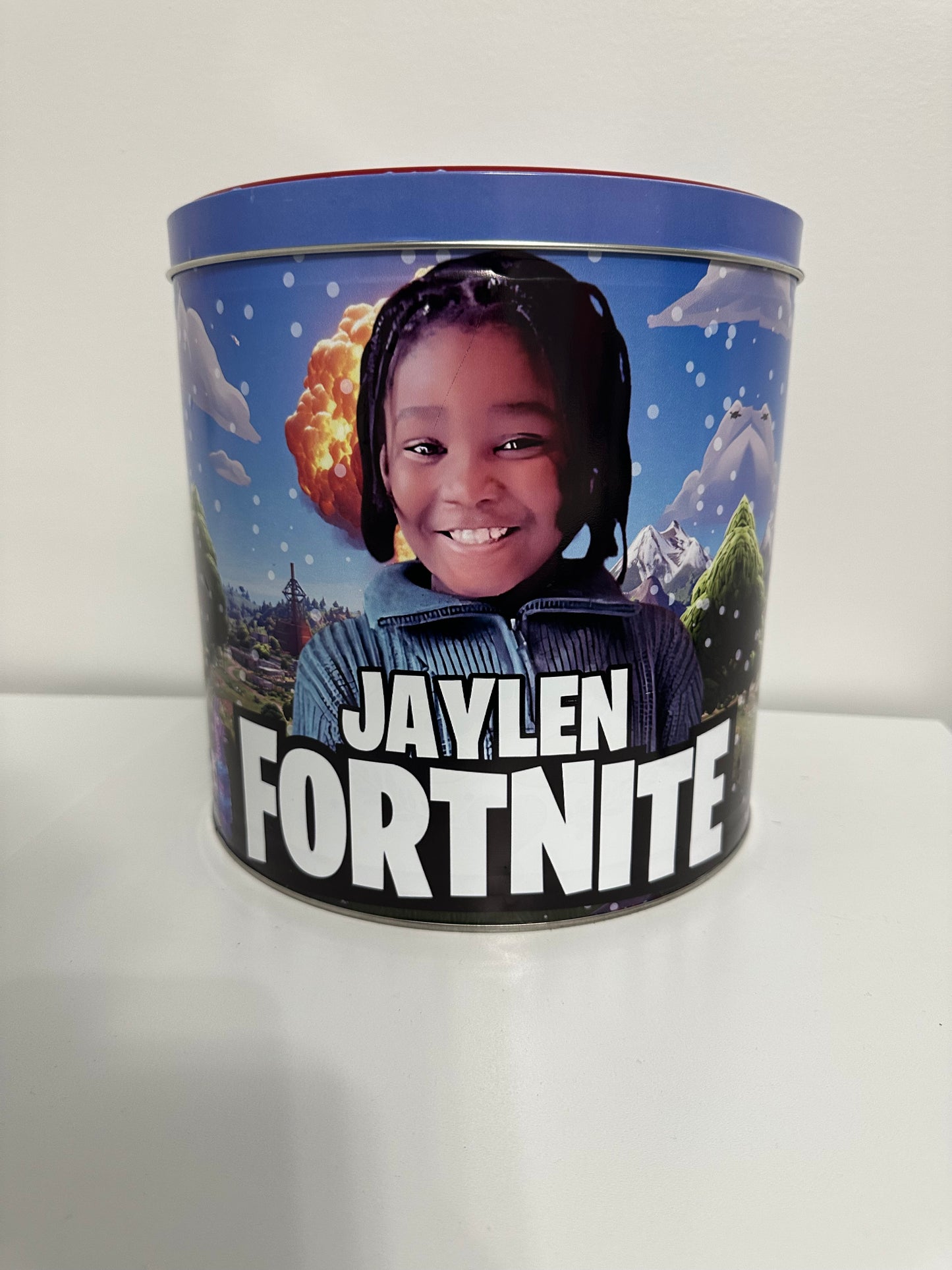 Custom popcorn tin