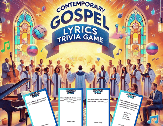 Contemporary gospel trivia digital Game