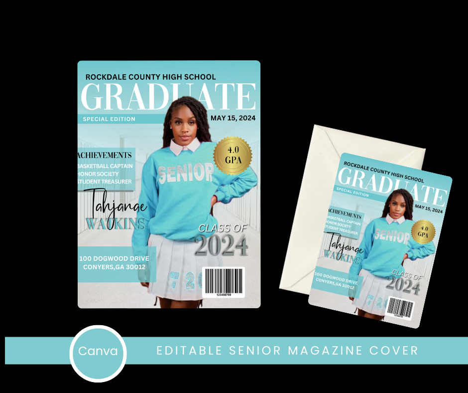 Graduation Editable Digital Kit Photoshop or Canva