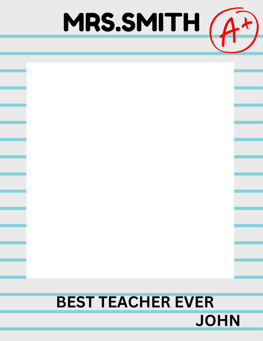 Teacher appreciation PAPER gift box template CANVA