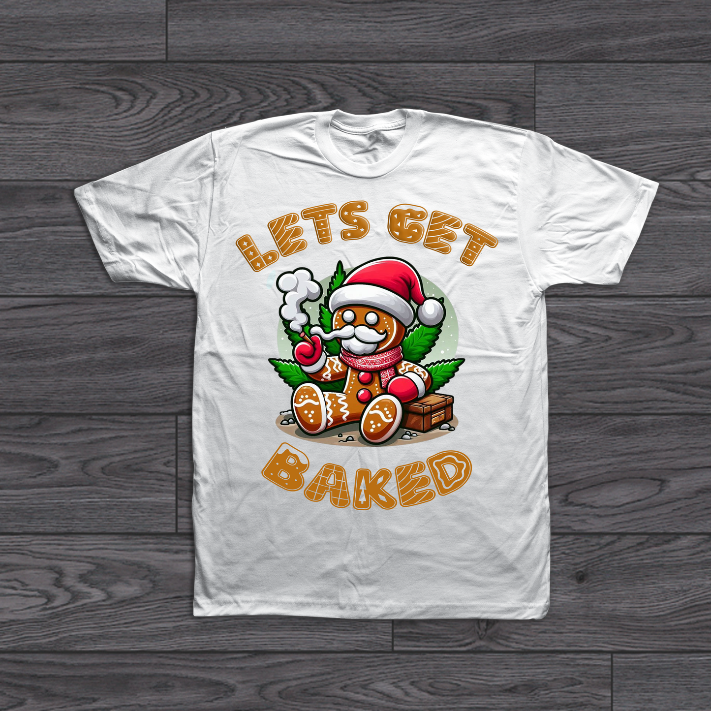 LETS GET BAKED GINGERBREAD TRANSFER