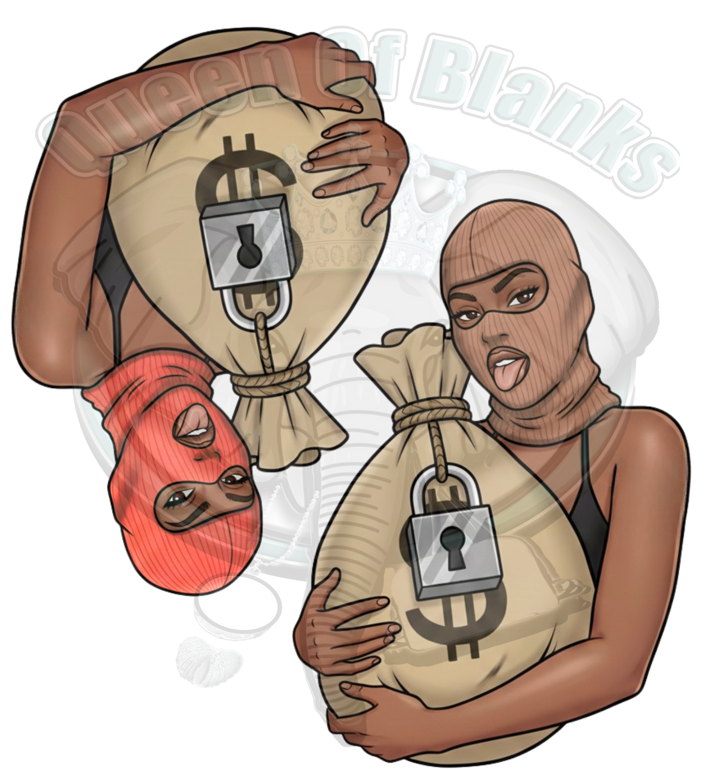 UVDTF PRINT MASKED GIRL