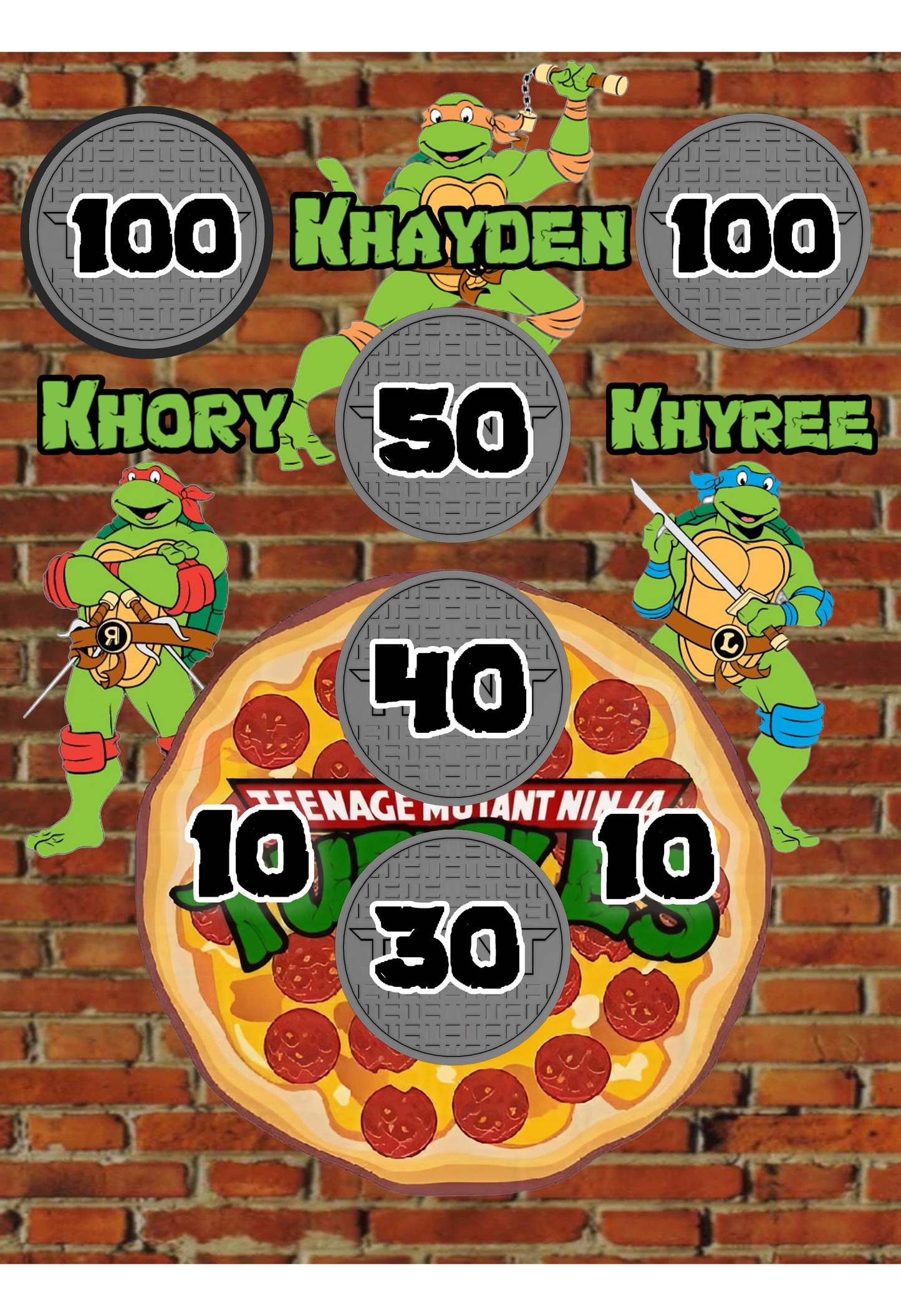 SKEE-BALL PHOTOSHOP AND CANVA TEMPLATE